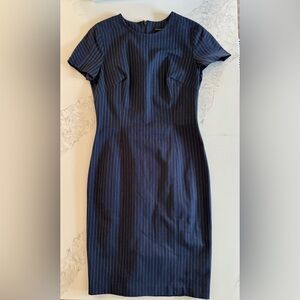 Banana Republic Navy Pinstripe Sheath Dress size 6